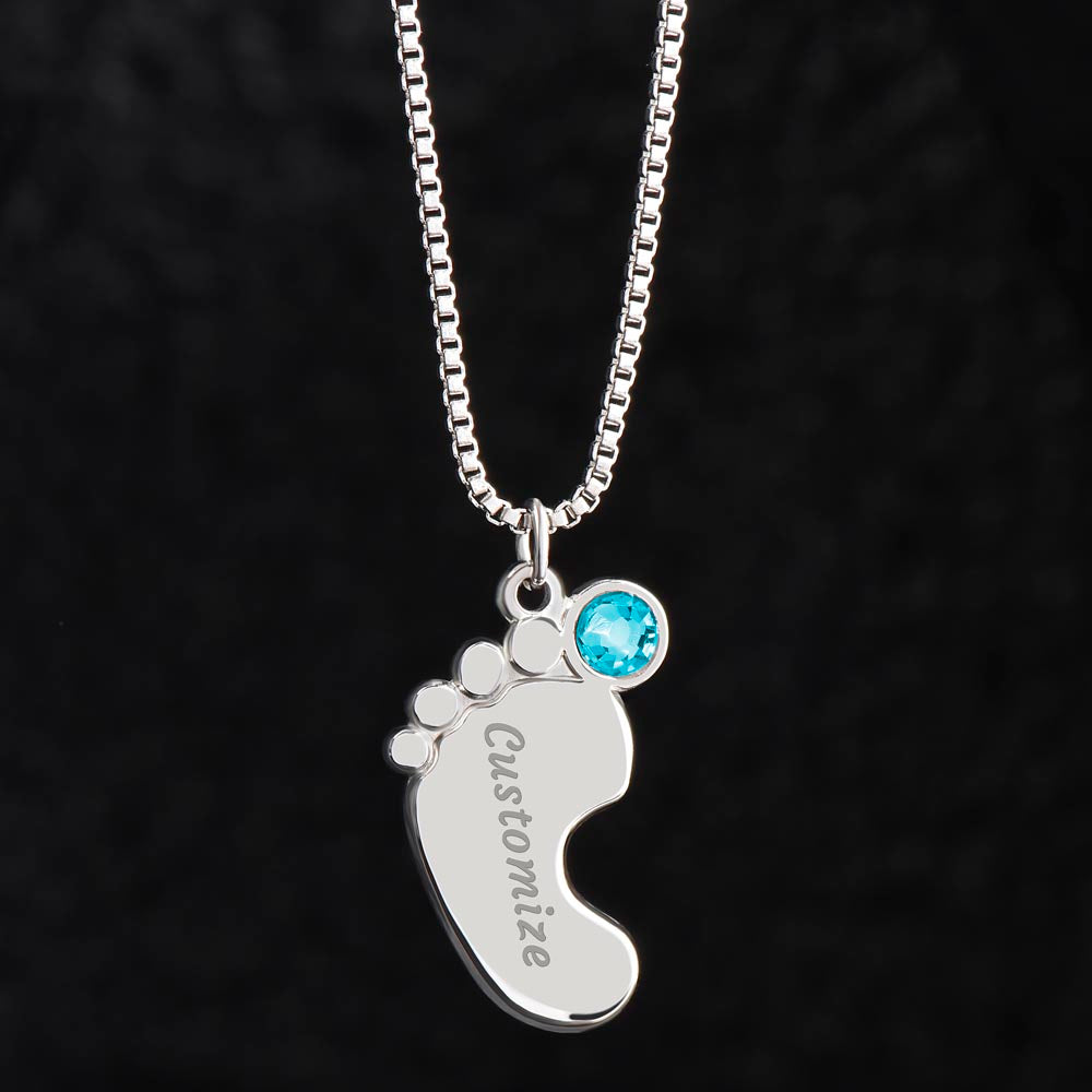 Baby Feet for Mama to Be Necklace - Jewelry