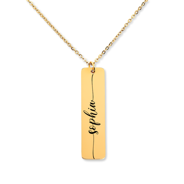 Bar Name Necklace