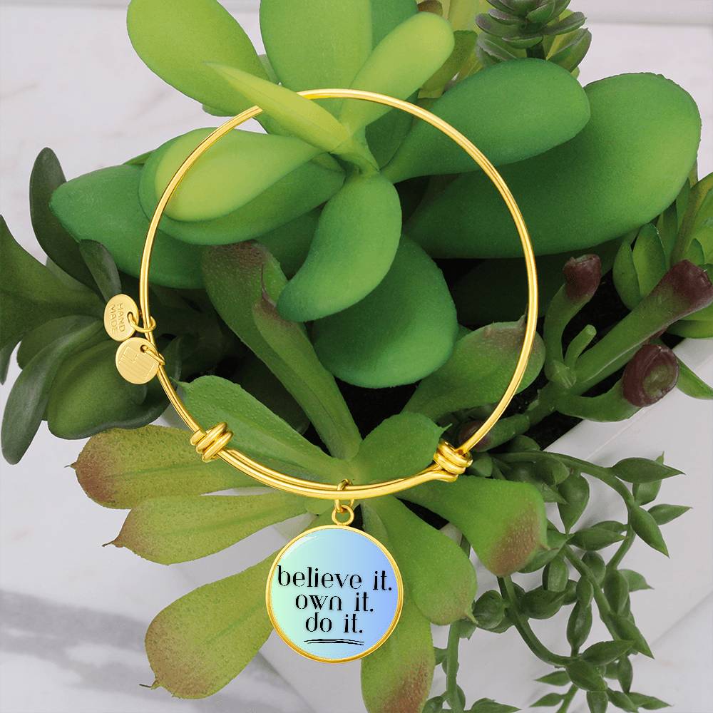 Believe. Own. Do. Bangle - GetGifts