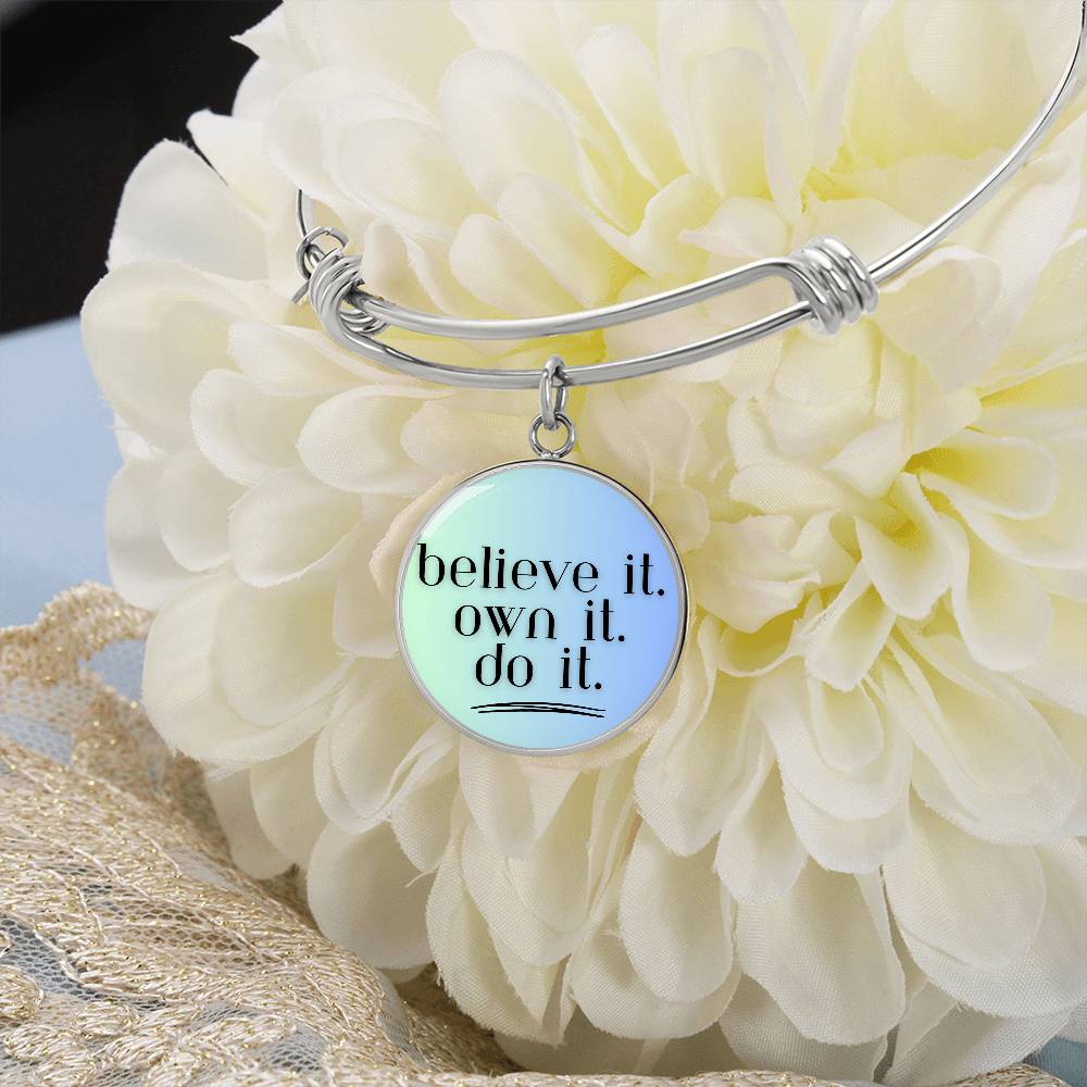 Believe. Own. Do. Bangle - GetGifts