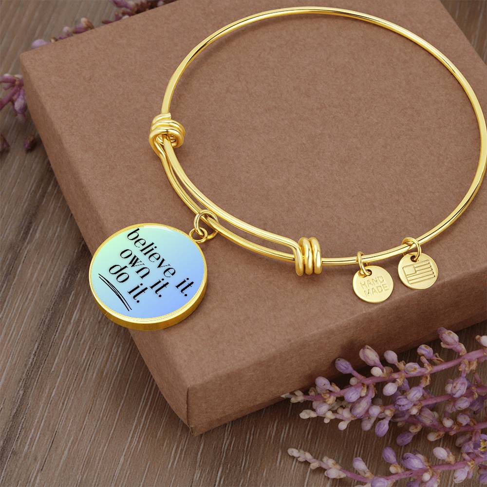 Believe. Own. Do. Bangle - GetGifts