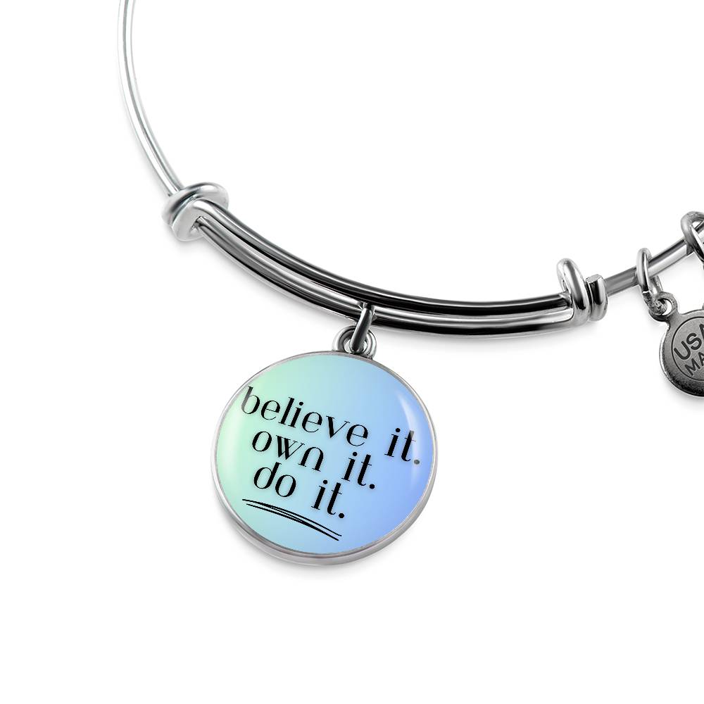 Believe. Own. Do. Bangle - GetGifts