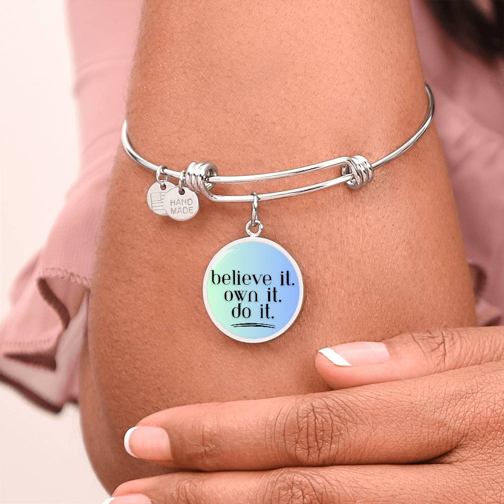 Believe. Own. Do. Bangle - GetGifts