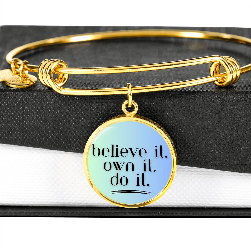 Believe. Own. Do. Bangle - GetGifts