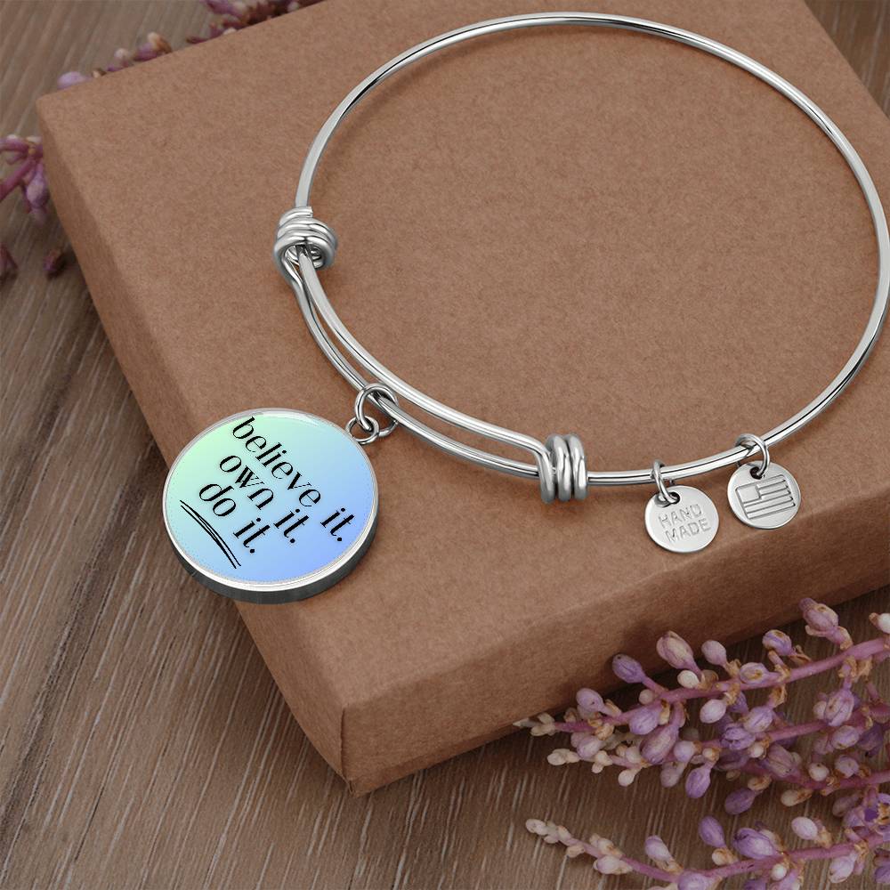 Believe. Own. Do. Bangle - GetGifts