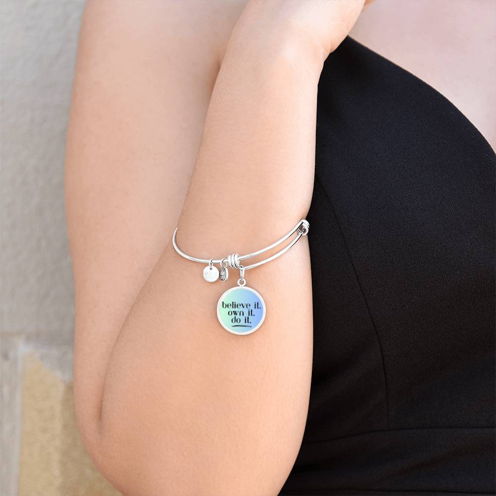 Believe. Own. Do. Bangle - GetGifts