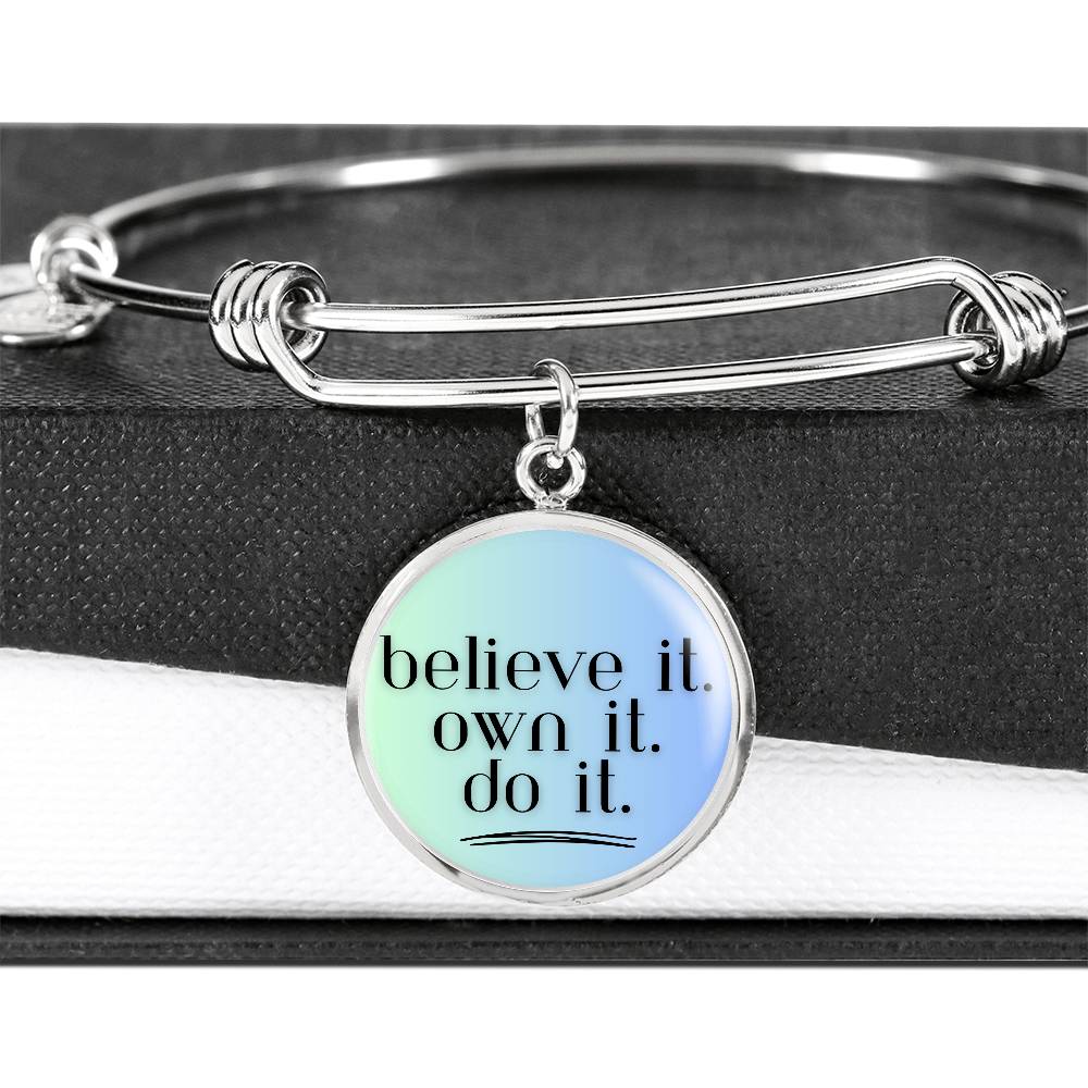 Believe. Own. Do. Bangle - GetGifts