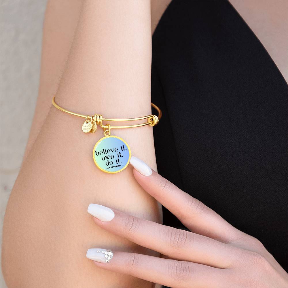 Believe. Own. Do. Bangle - GetGifts