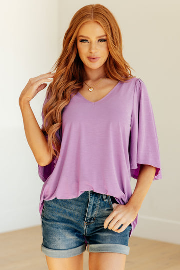 Cali Blouse in Lavender - Womens