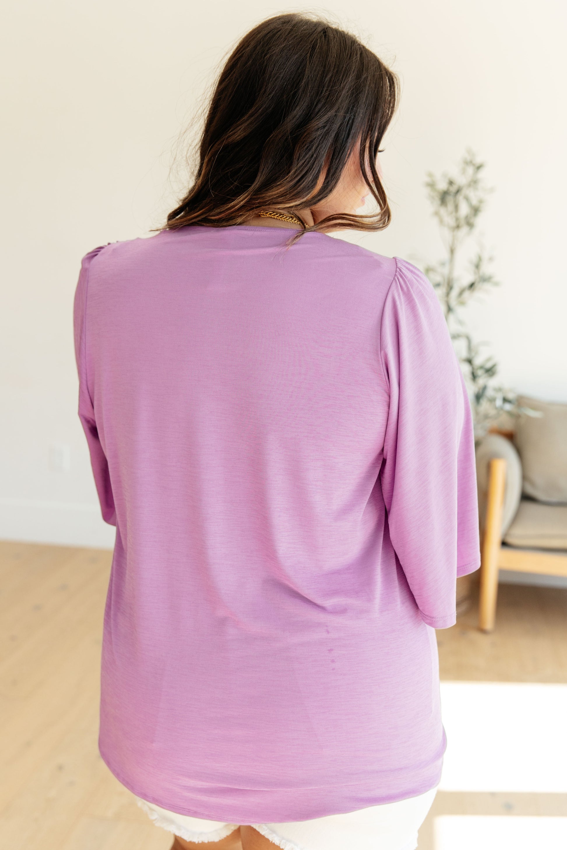 Cali Blouse in Lavender - Womens