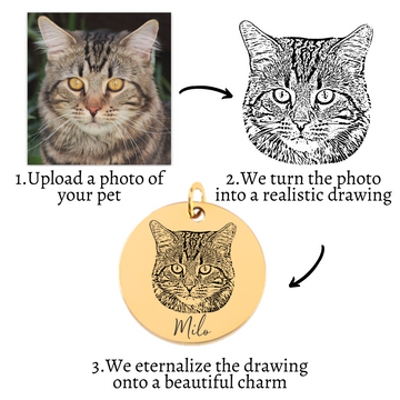 Cat Portrait Necklace