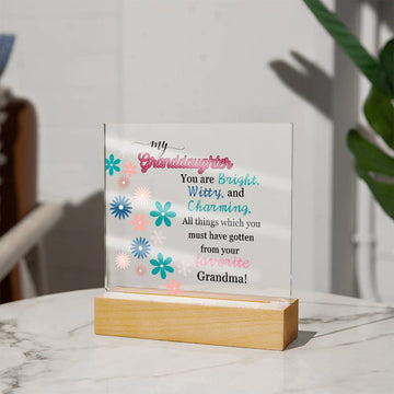Charming Granddaughter Plaque