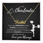 Cheerleader Name Necklace - 18k Yellow Gold Finish