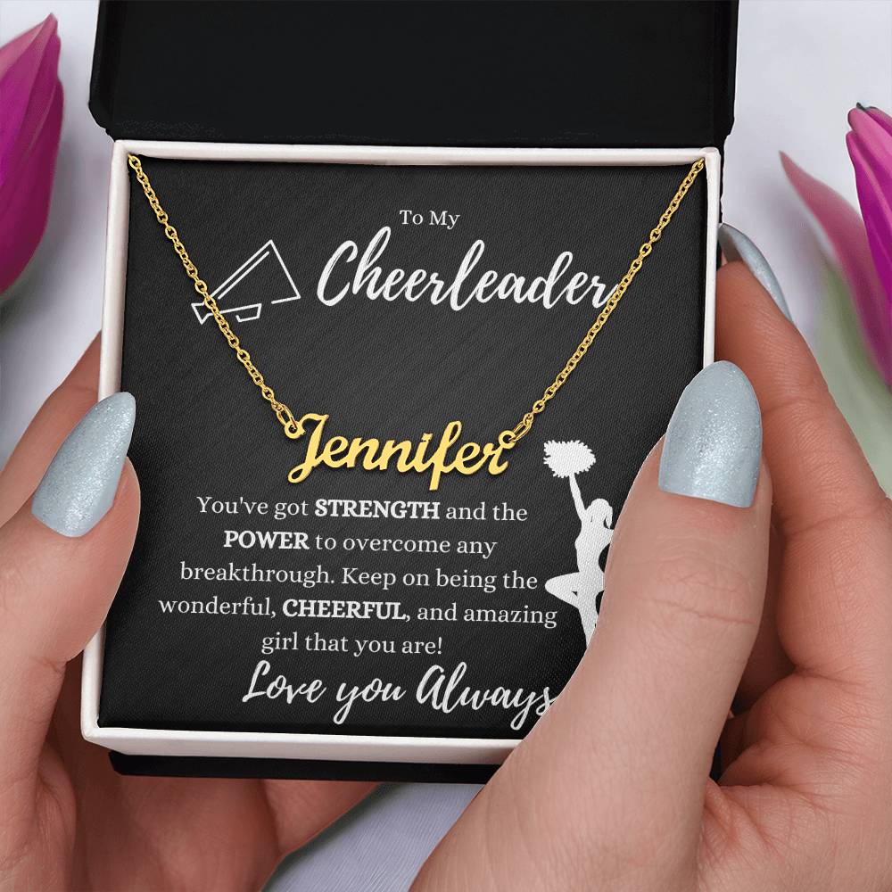 Cheerleader Name Necklace - Jewelry