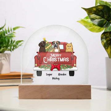Christmas Pet Acrylic Dome