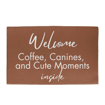 Coffee, Canines, & Cute Welcome Mat
