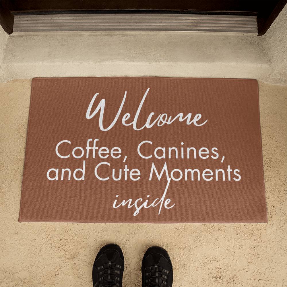 Coffee Canines & Cute Welcome Mat - Jewelry