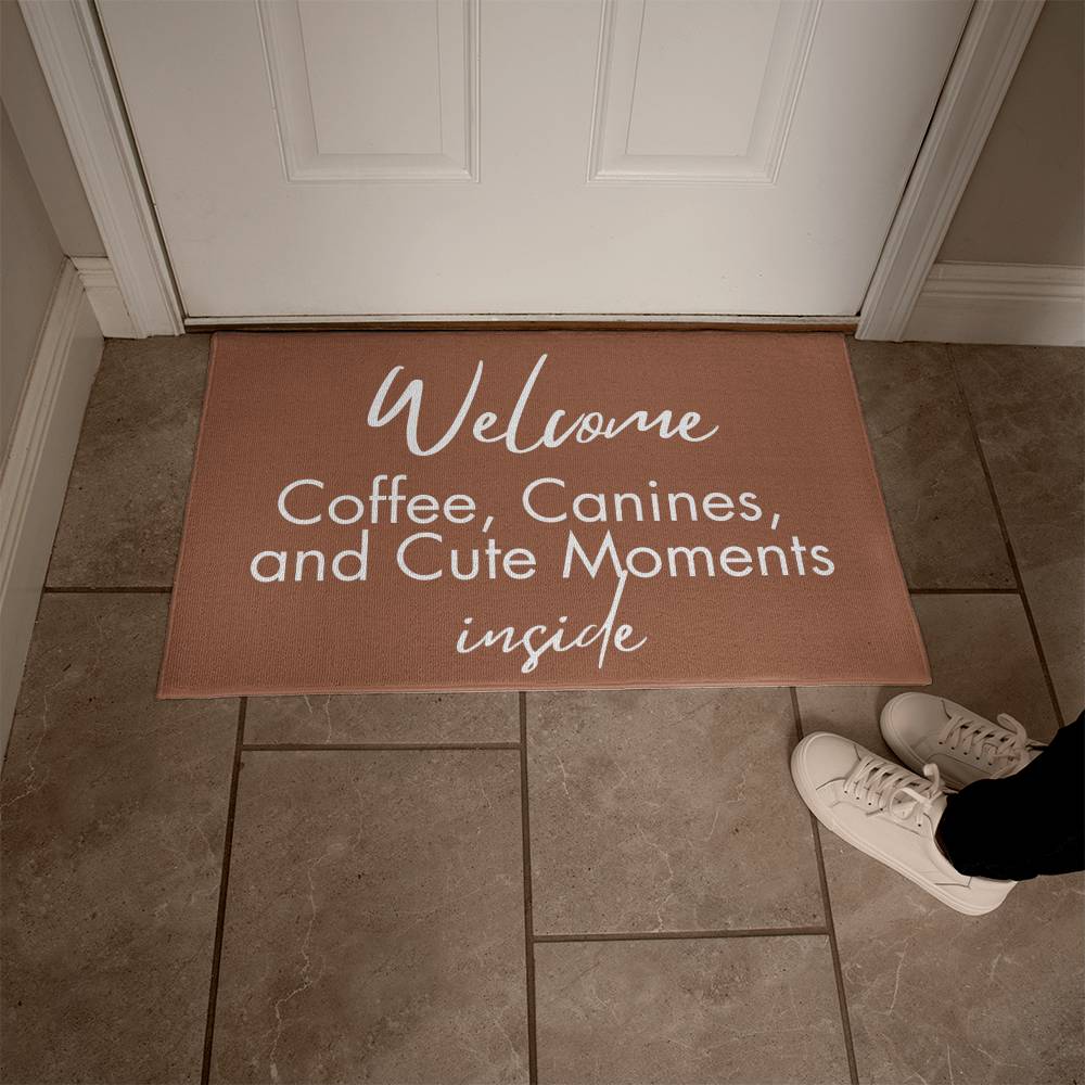 Coffee Canines & Cute Welcome Mat - Jewelry