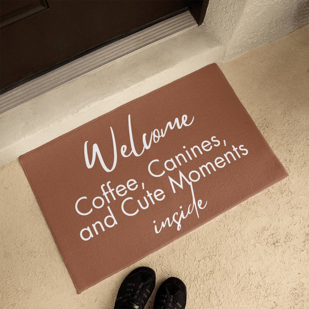 Coffee Canines & Cute Welcome Mat - Jewelry