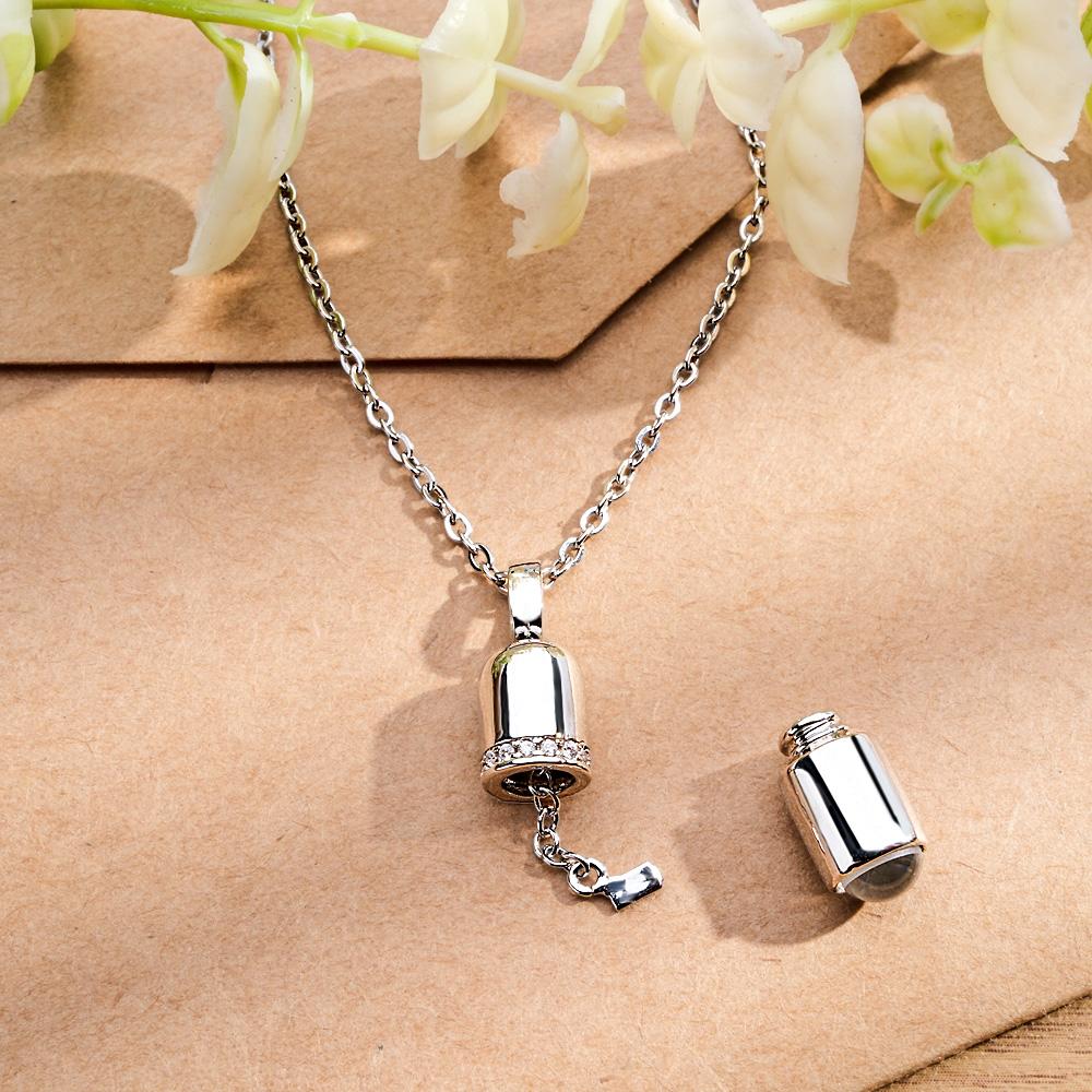 Custom Projection Pill Necklace