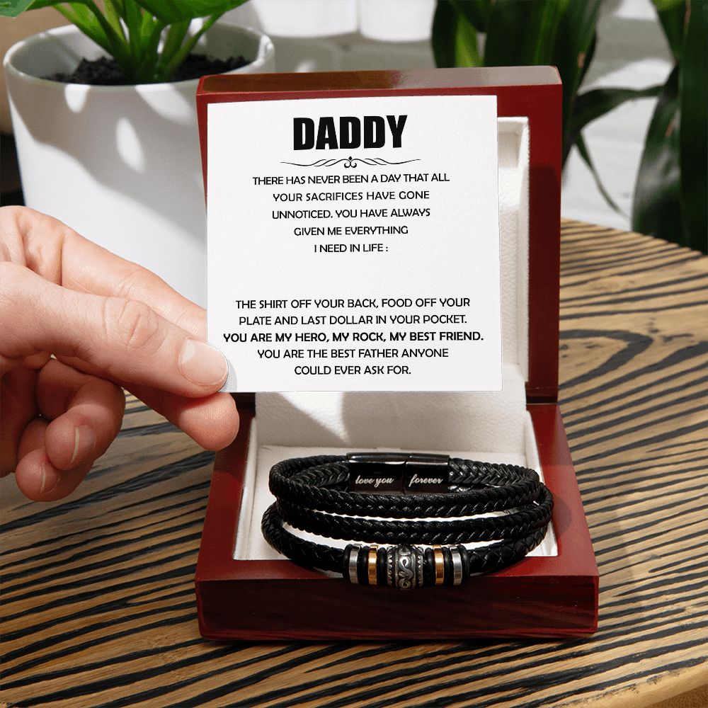 Daddy - Given Me Everything Forever Bracelet Luxury Box