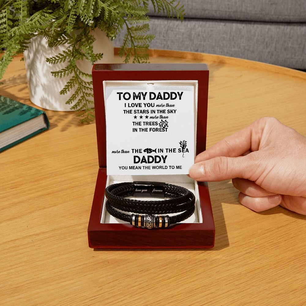 Daddy - I Love You Forever Bracelet Luxury Box w/LED Jewelry