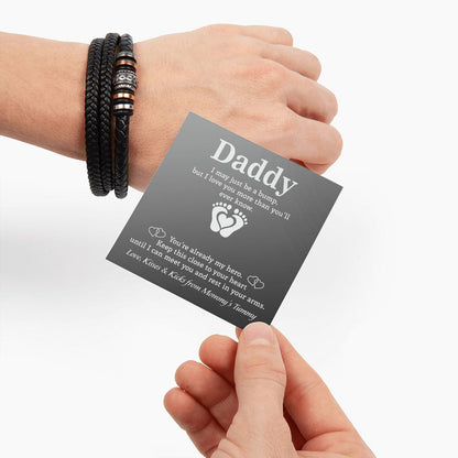 Daddy - Mommy_s Tummy Forever Bracelet Two Tone Box Jewelry