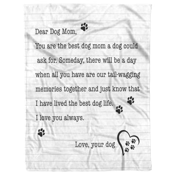 Dear Dog Mom Blanket