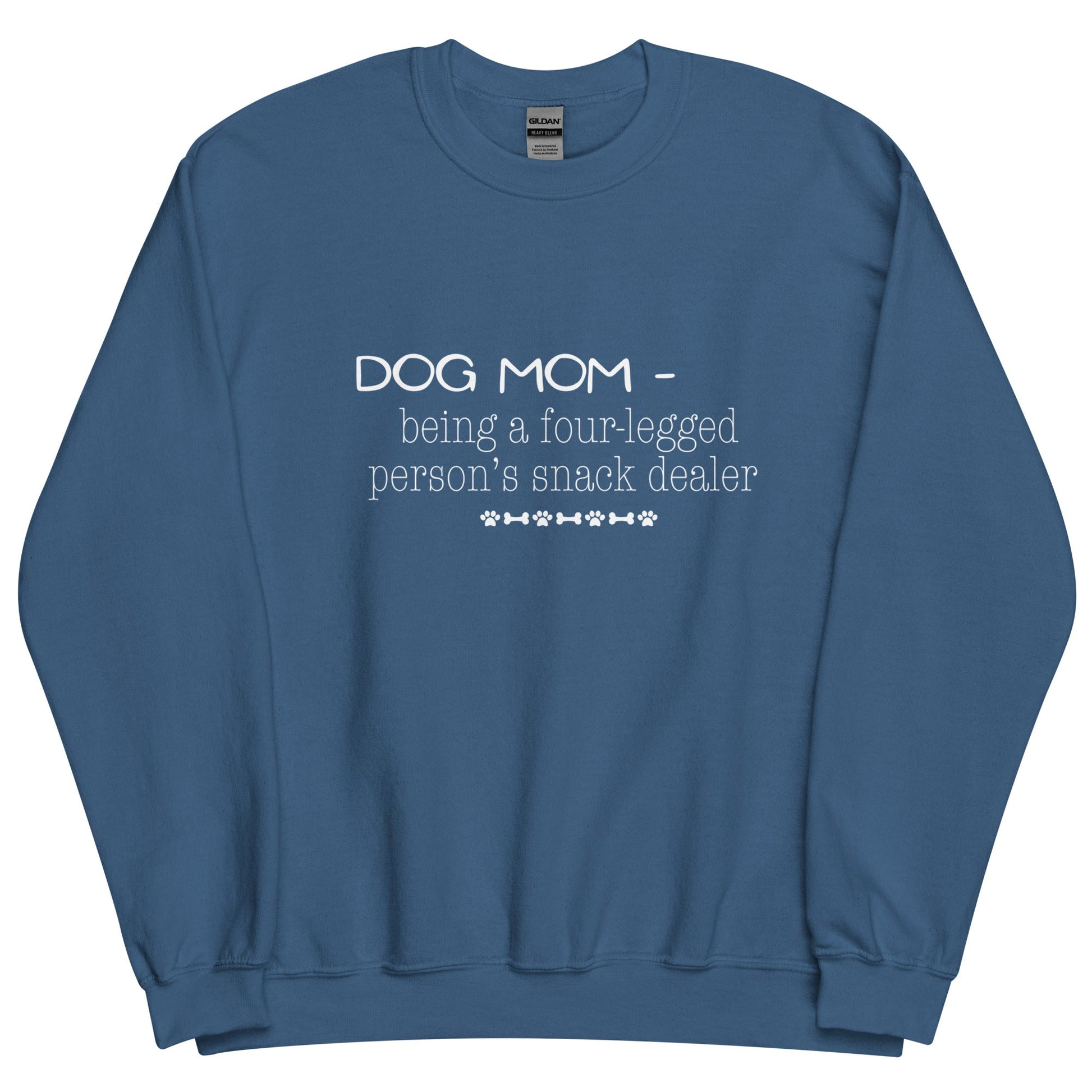 Dog Mom Definition Sweatshirt - Indigo Blue / S