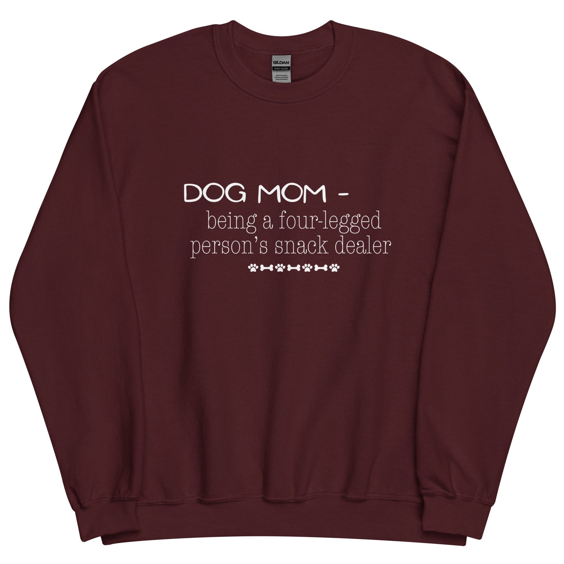 Dog Mom Definition Sweatshirt - Maroon / S