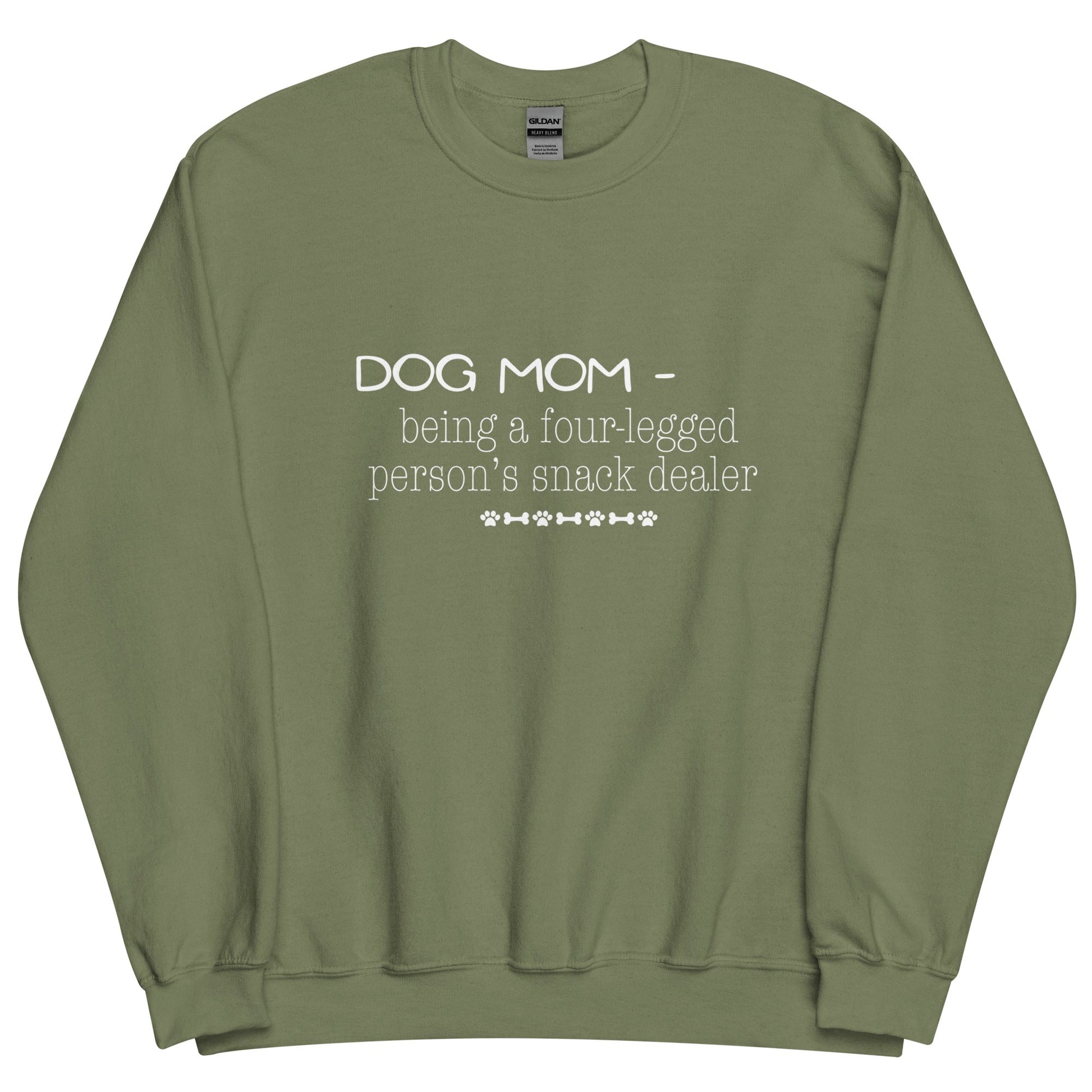 Dog Mom Definition Sweatshirt - Military Green / S