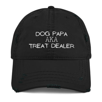 Dog Papa aka Treat Dealer Distressed Hat