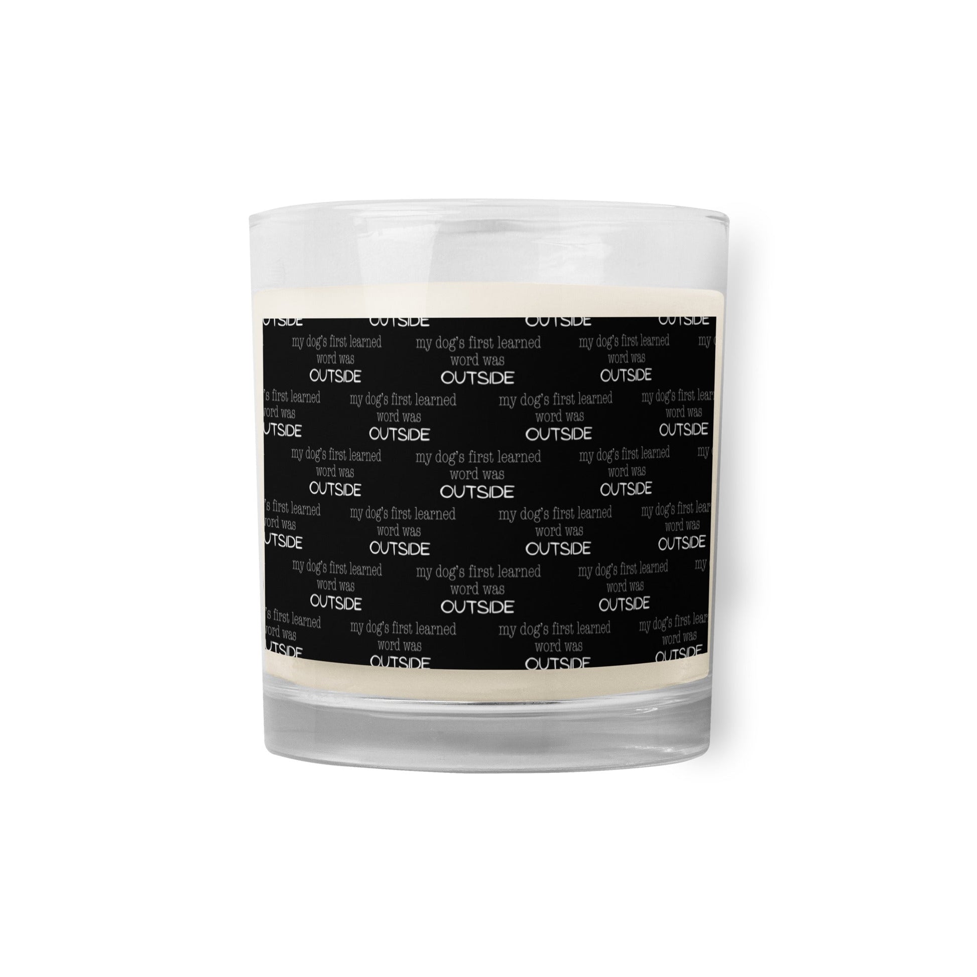Dog’s First Word Was Outside Candle