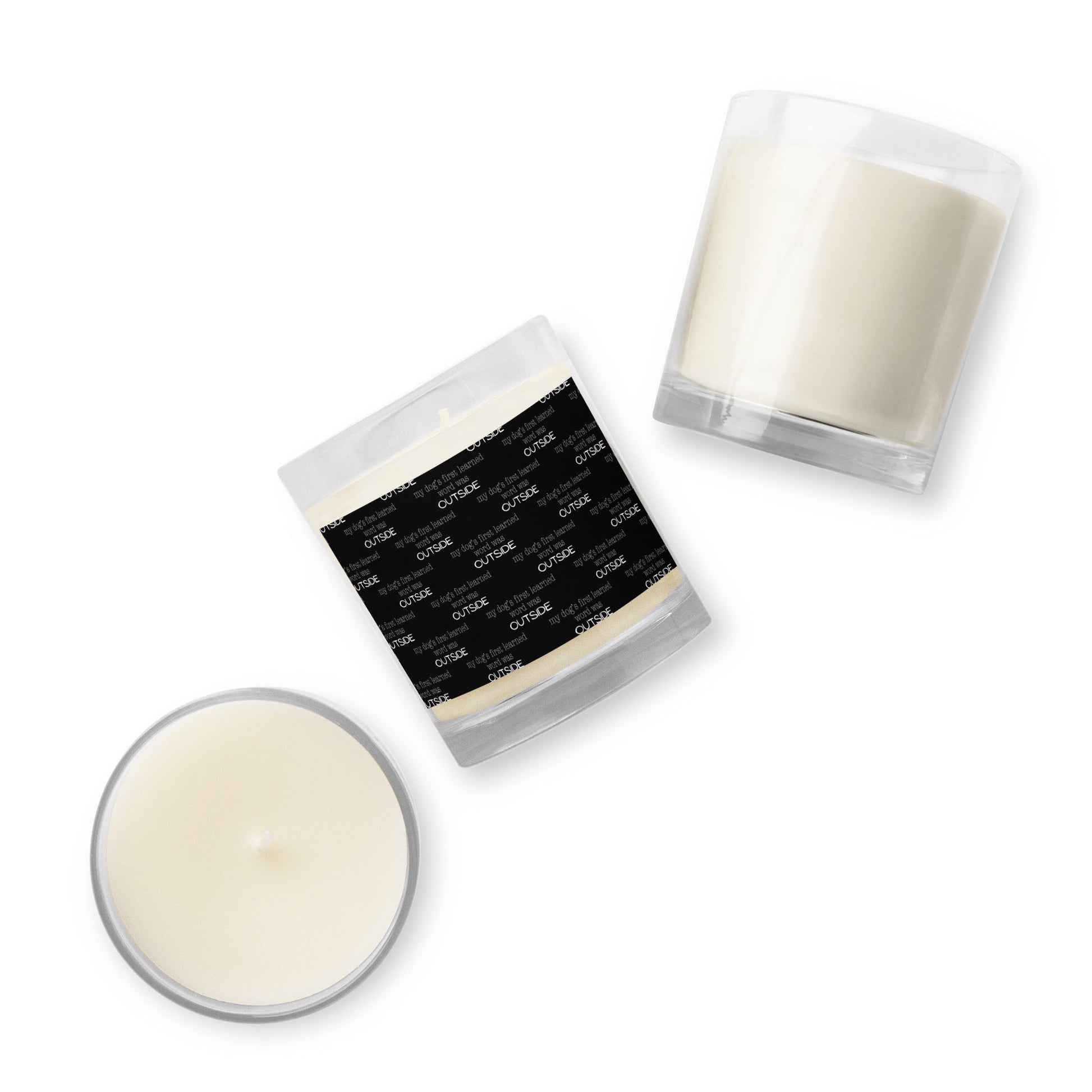 Dog’s First Word Was Outside Candle