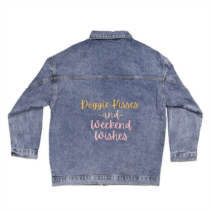 Doggie Kisses & Weekend Wishes Denim Jacket - GetGifts