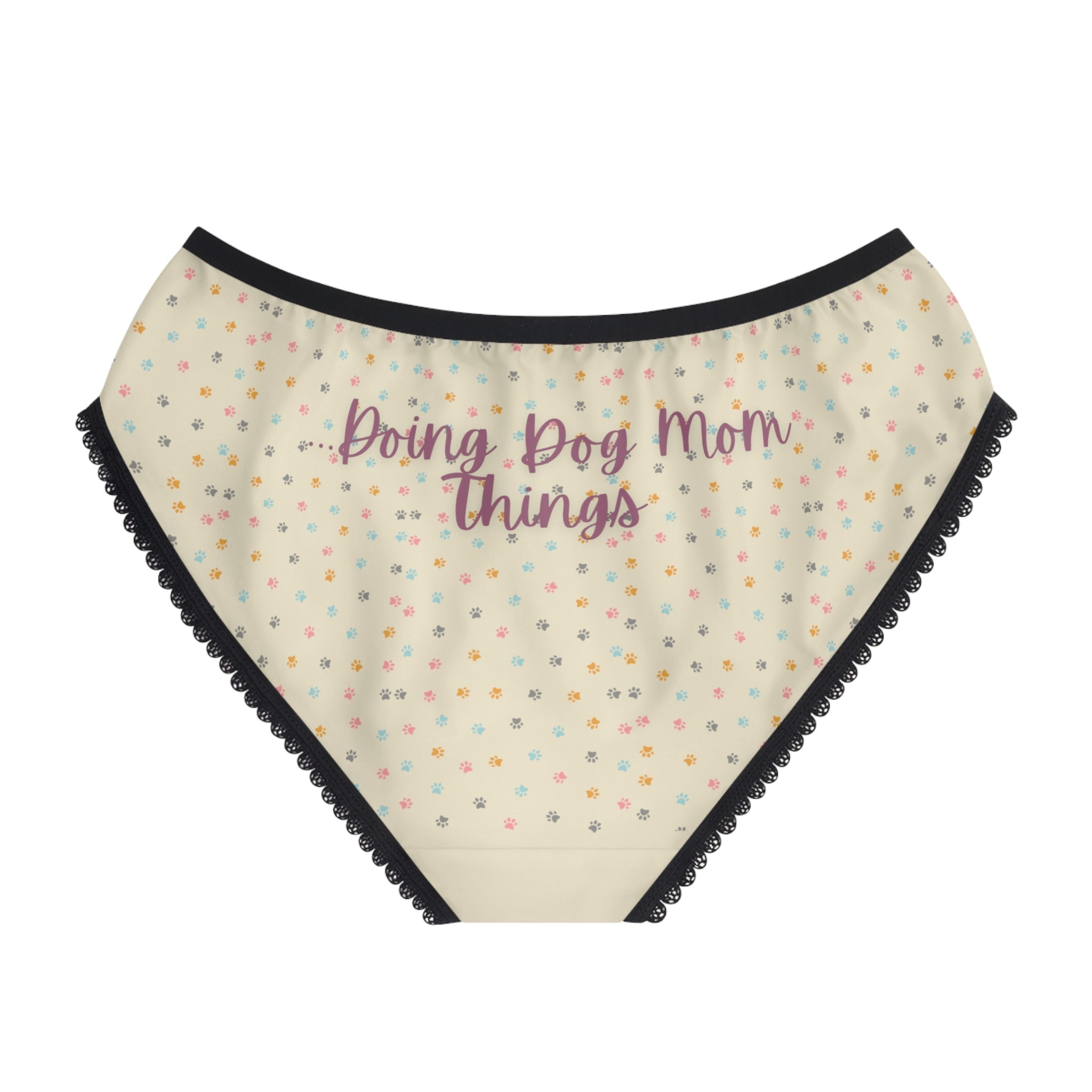 Doing Dog Mom Things Undies - XS / Black stitching All Over