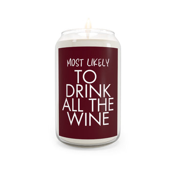 Drink All the Wine Candle