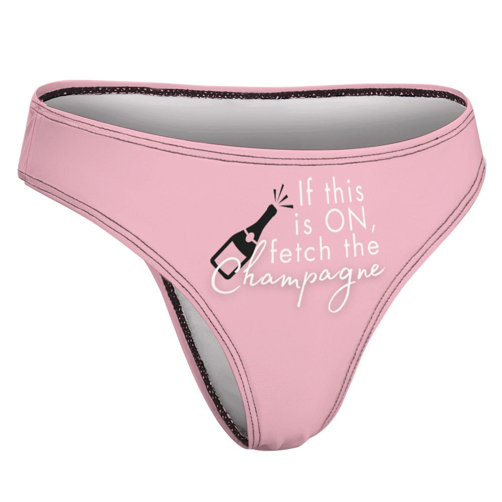 Midnight Mischief Champagne Thong - GetGifts