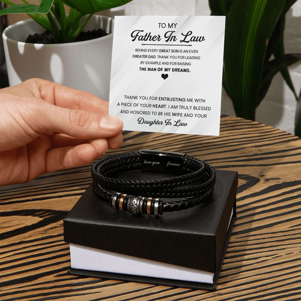 Father In Law - Raising The Man Forever Bracelet Jewelry