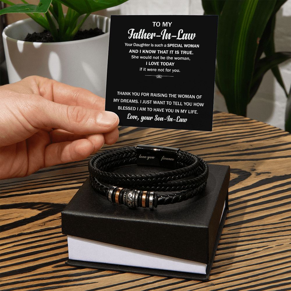 Father In Law - Thank You For Raising Forever Bracelet