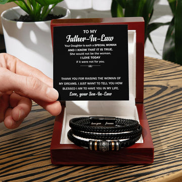 Father In Law - Thank You For Raising Forever Bracelet