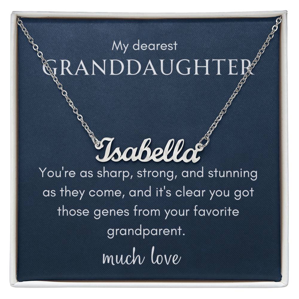 Favorite Name Necklace - Polished Stainless Steel