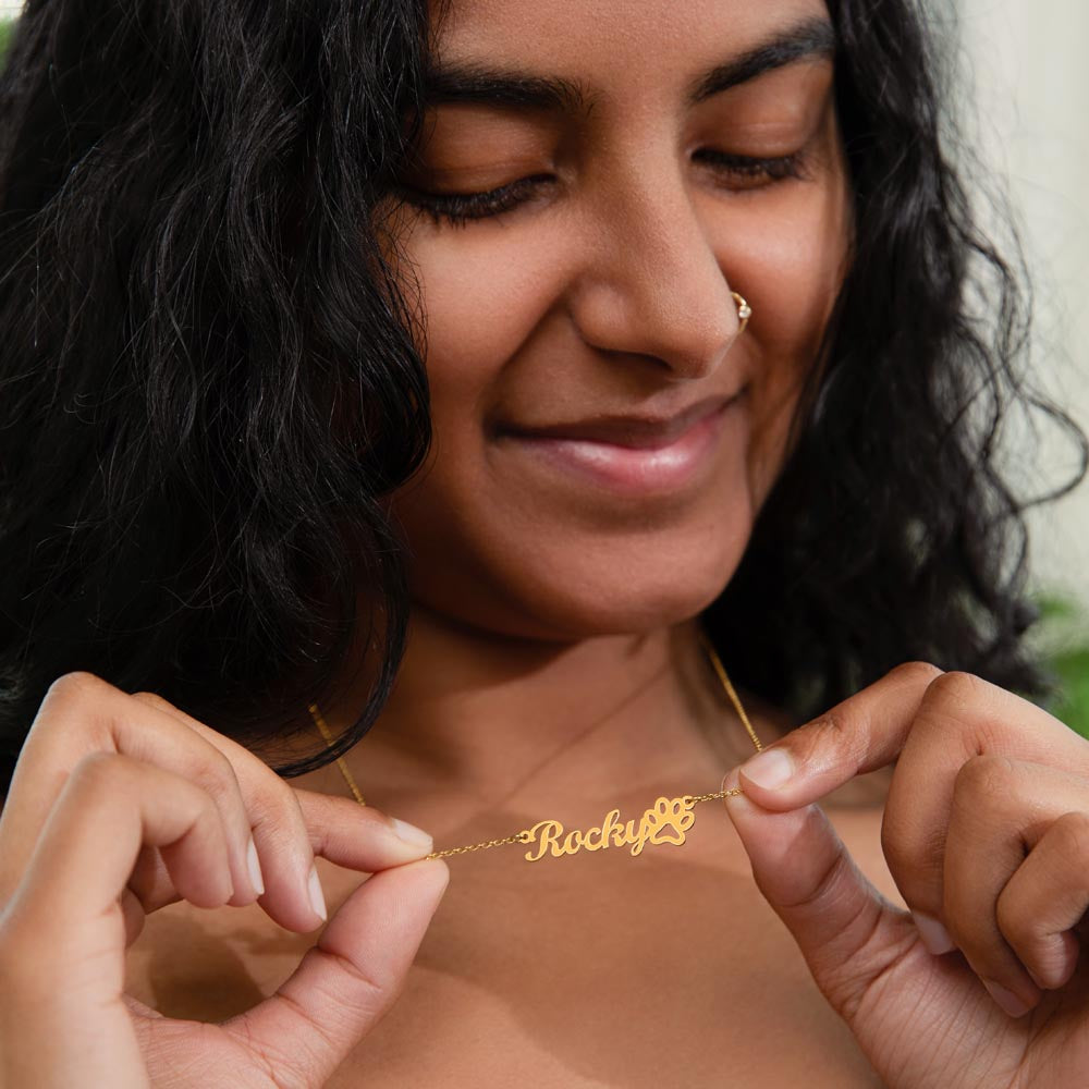 Fetching Fabulous Wife Name Necklace - Jewelry
