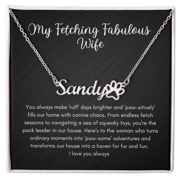 Fetching Fabulous Wife Name Necklace