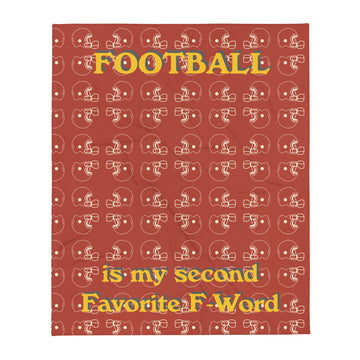 Football FWord Blanket