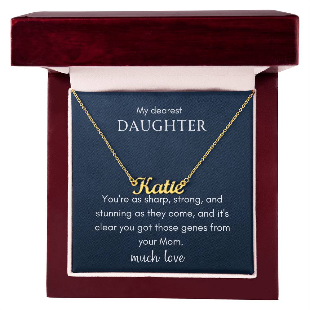 Got it From Your Mom - 18k Yellow Gold Finish / Luxury Box