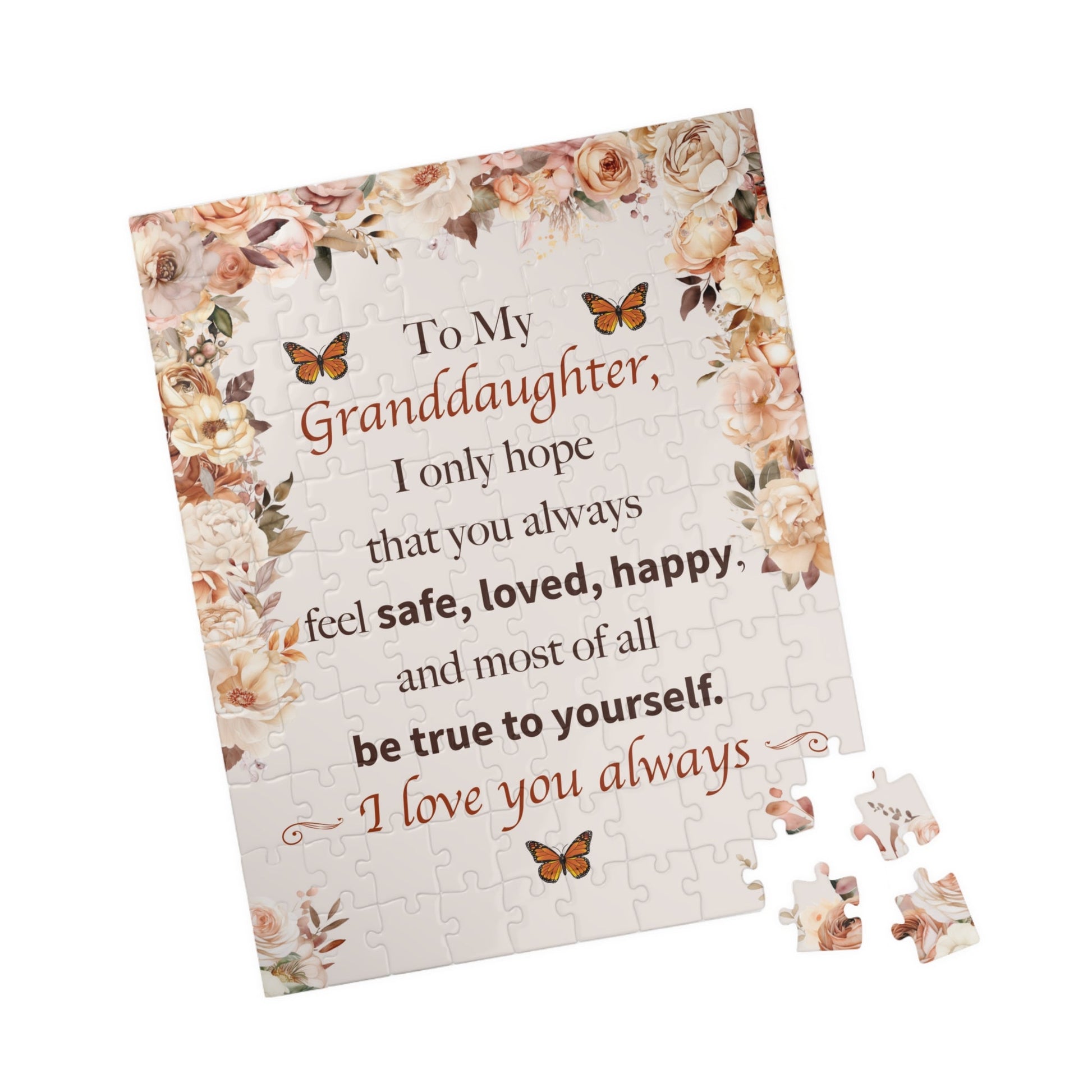 Granddaughter I Love You Puzzle