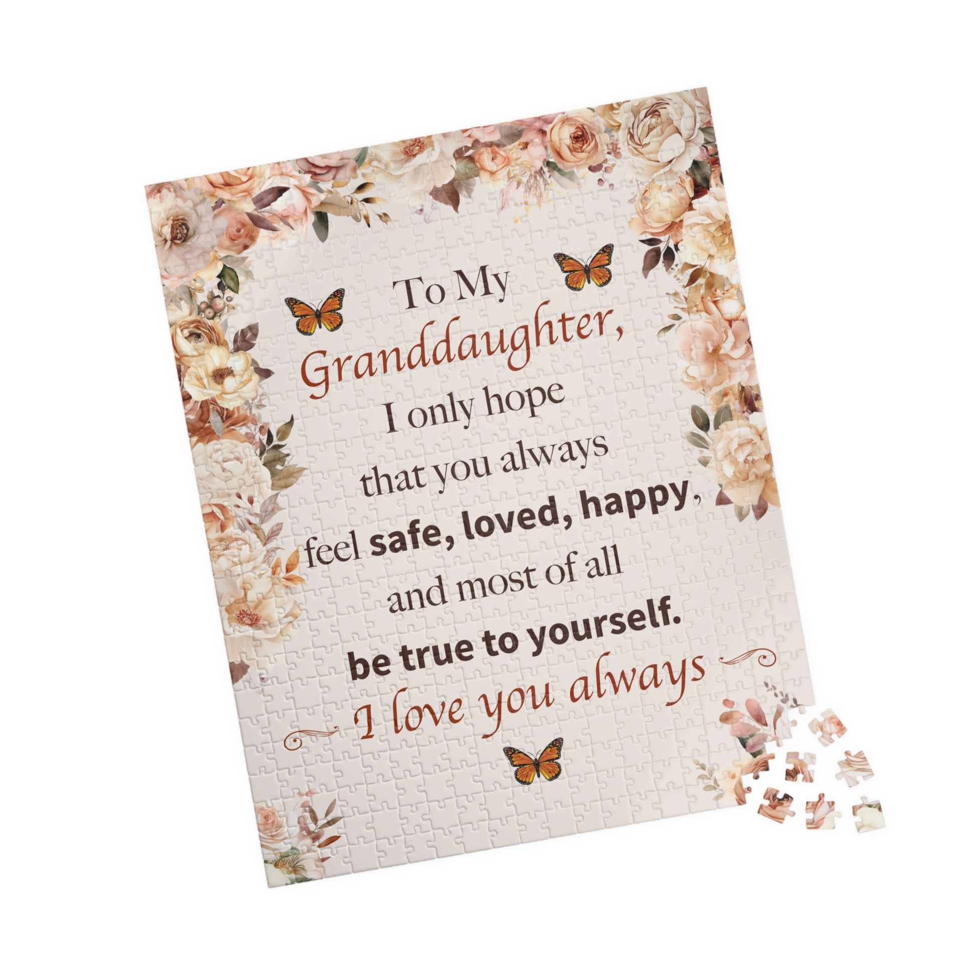 Granddaughter I Love You Puzzle