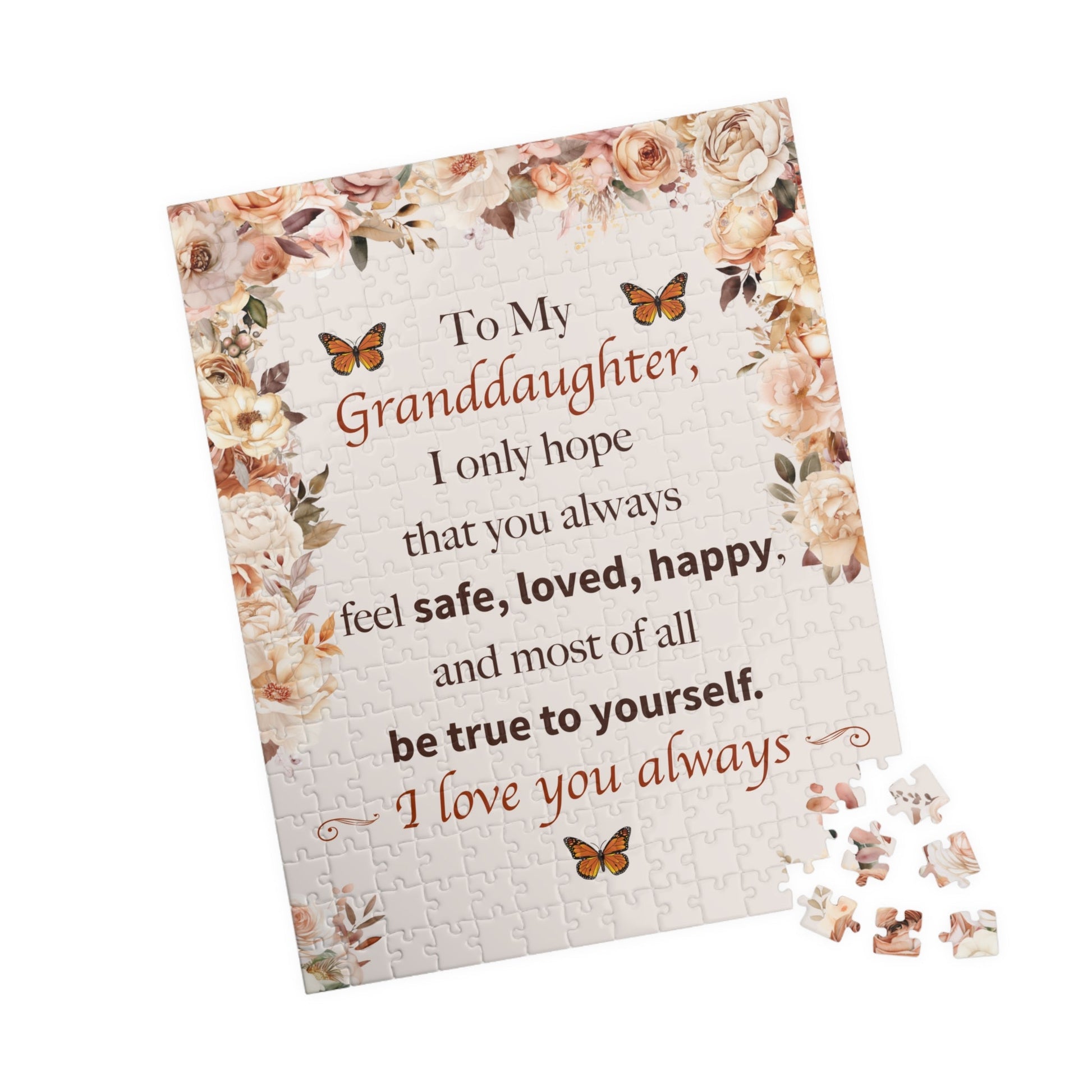 Granddaughter I Love You Puzzle