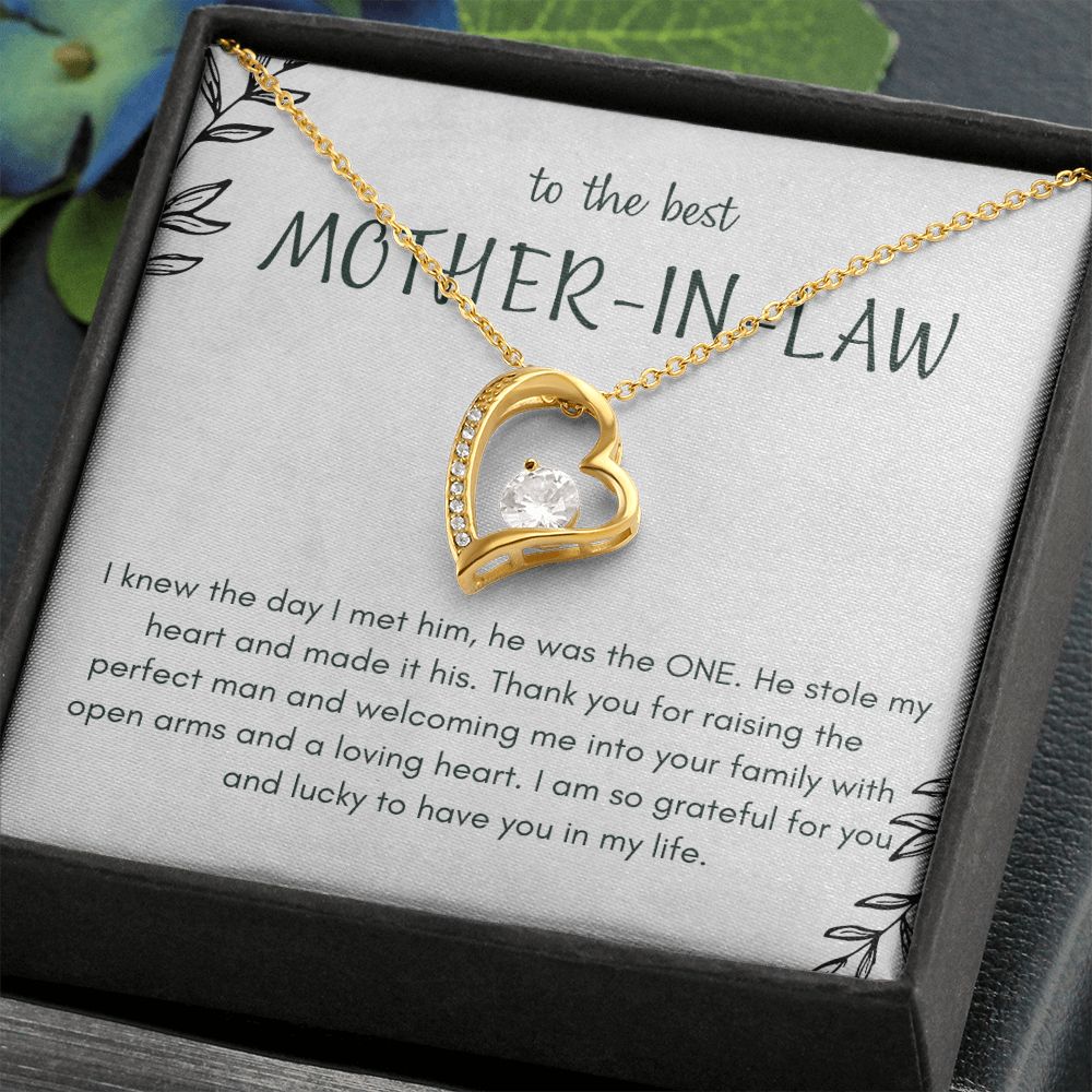 Grateful Mother - in - Law - 18k Yellow Gold Finish